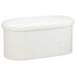 Elegant Arched Leg Ottoman, Stylish Storage Furniture to Add Charm to Your Home